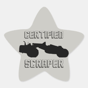 Operating Engineer Certified Scraper Hand Sticker