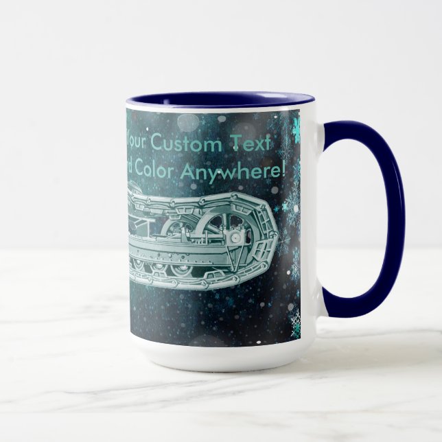 Operating Engineer Crane Operator Tracks Christmas Mug (Right)