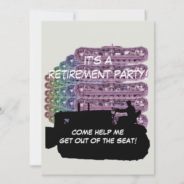 Operating Engineers Bulldozer Operator Retirement Card (Front)