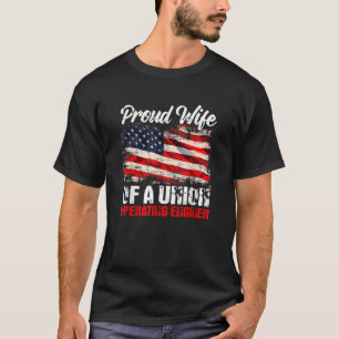 Operating Engineers Gifts Proud Wife Of American U T-Shirt