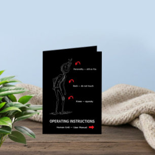 Operating Instructions Funny Birthday Card