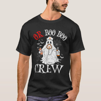 Operating Room Nurse Boo Crew Vintage Halloween OR T-Shirt