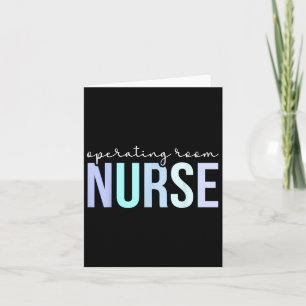 Operating Room Nurse Perioperative Nurse Or Nurse  Card