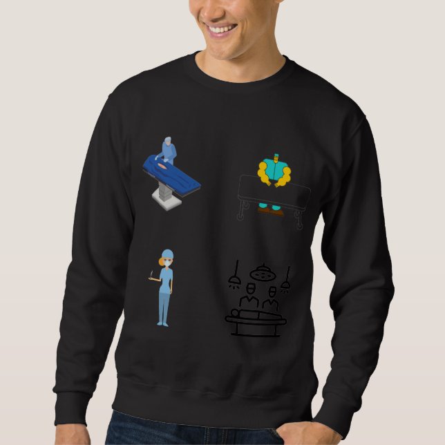 Operating Room Nurse Sticker Pack - Operating Room Sweatshirt (Front)