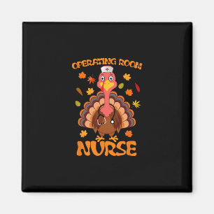 Operating Room Nurse Turkey Stethoscope Thanksgivi Magnet