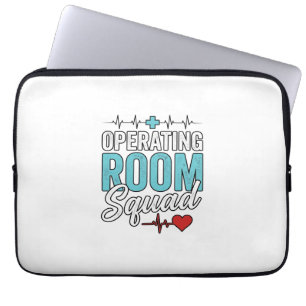 Operating Room Squad Surgical Nurse Shirt Design_1 Laptop Sleeve