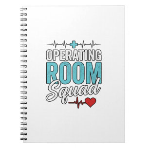 Operating Room Squad Surgical Nurse Shirt Design_1 Notebook