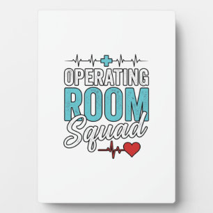 Operating Room Squad Surgical Nurse Shirt Design_1 Plaque