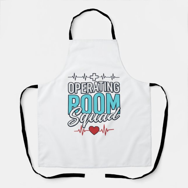 Operating Room Squad Surgical Team Shirt Design_1 Apron (Front)