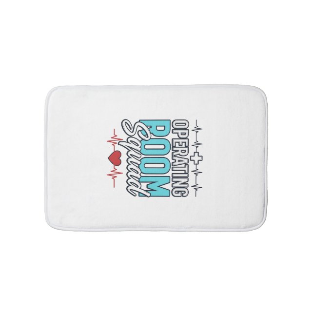 Operating Room Squad Surgical Team Shirt Design_1 Bath Mat (Front)