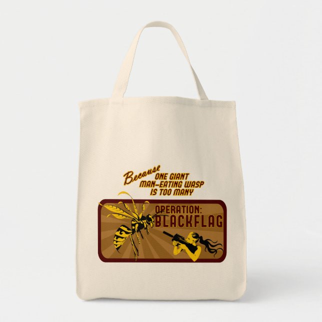 operation: BLACKFLAG Grocery Tote Bag (Front)