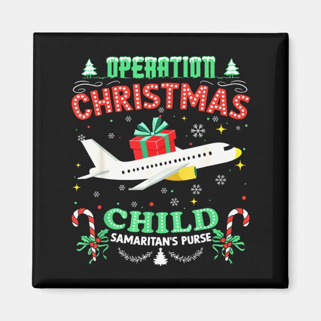 Operation Christmas Child Funny Family Matching Xm Magnet (Front)