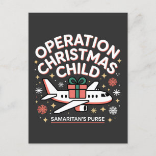 Operation Christmas Child Samaritan Purse  Holiday Postcard