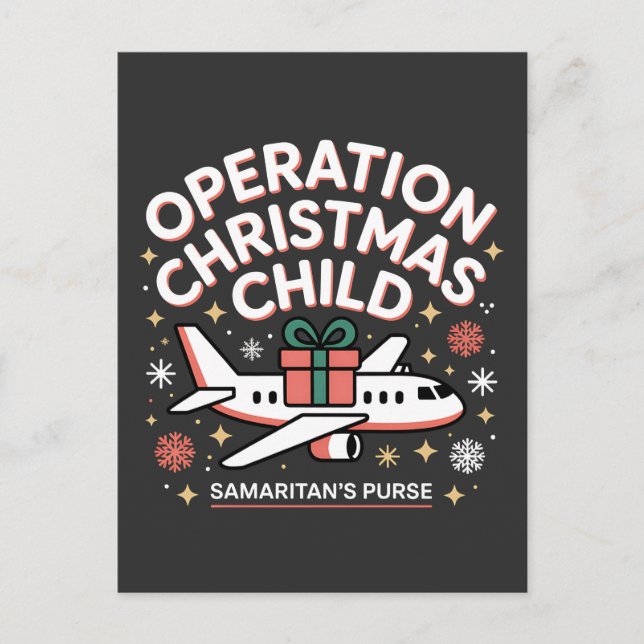Operation Christmas Child Samaritan Purse  Holiday Postcard (Front)