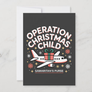 Operation Christmas Child Samaritan Purse Thank You Card