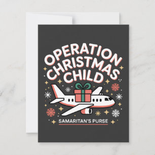 Operation Christmas Child Samaritan Purse Thank You Card
