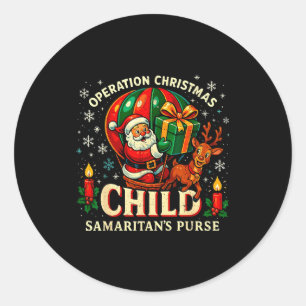Operation Christmas Child Samaritan’s Purse Balloo Classic Round Sticker