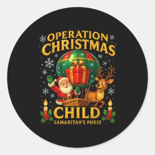 Operation Christmas Child Samaritan’s Purse Balloo Classic Round Sticker