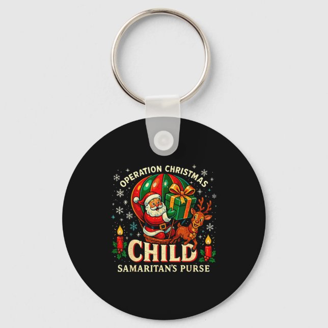 Operation Christmas Child Samaritan’s Purse Balloo Key Ring (Front)
