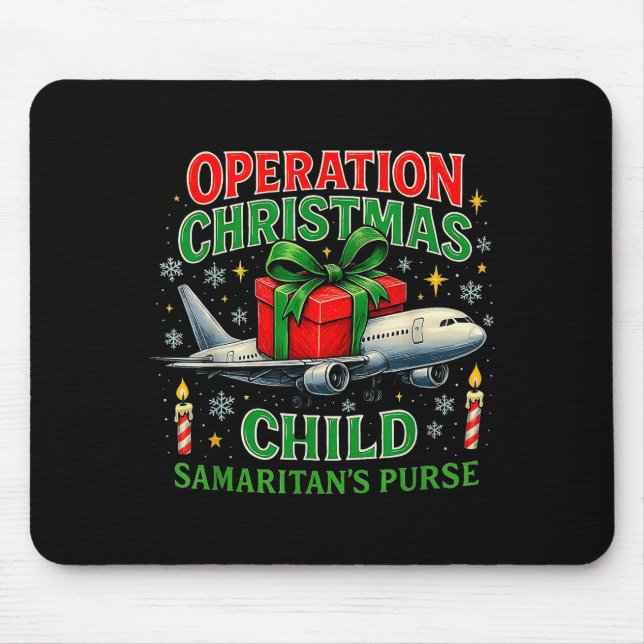 Operation Christmas Child Samaritan’s Purse Design Mouse Mat (Front)