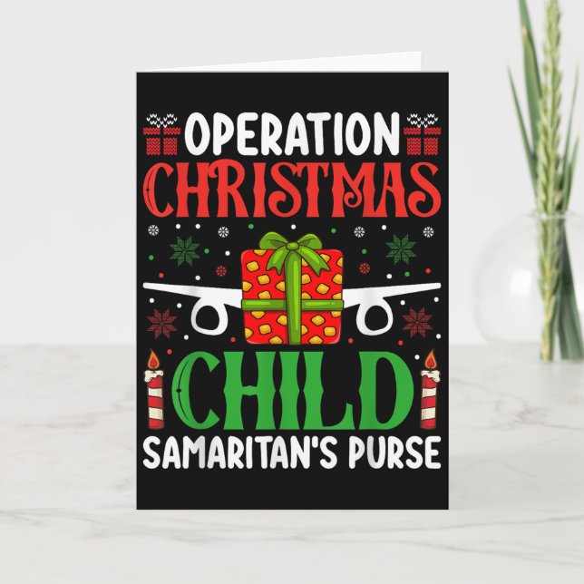 Operation Christmas Child Samaritan's Purse Chirst Card (Front)