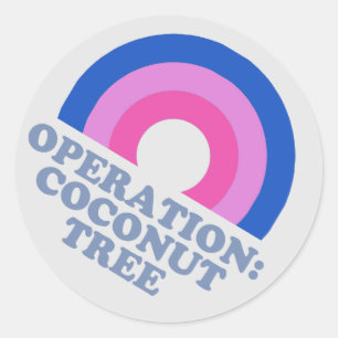 Operation Coconut Tree Kamala Harris 2024 Bisexual Classic Round Sticker