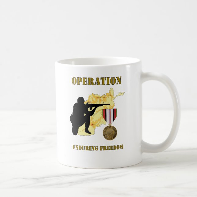 Operation Enduring Freedom Afghanistan War Coffee Coffee Mug (Right)