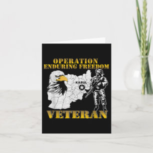 Operation Enduring Freedom Oef Combat Veteran Vint Card