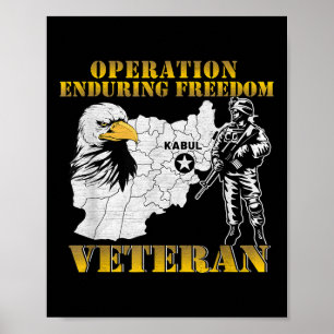Operation Enduring Freedom Oef Combat Veteran Vint Poster