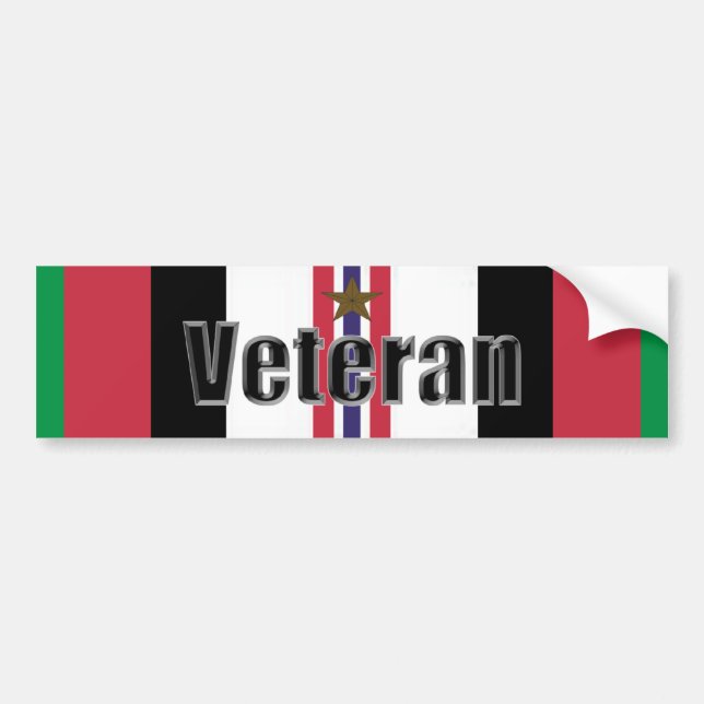 Operation Enduring Freedom Veteran Bumper Sticker (Front)