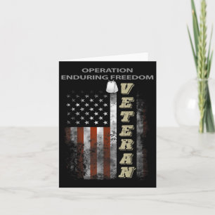 Operation Enduring Freedom Veteran  Card
