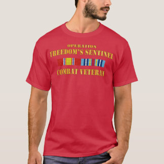Operation Freedoms Sentinel OFS SVC Bar Combat Vet T-Shirt