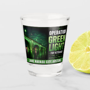 Operation Green Light for Veterans London Bridge Shot Glass