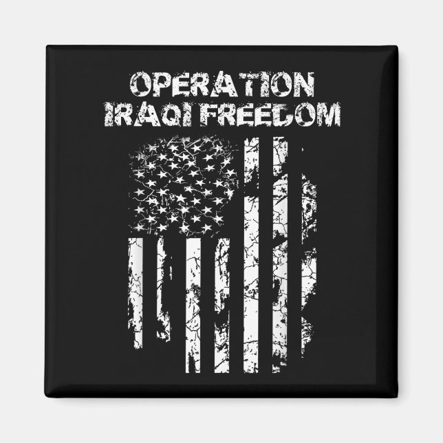 Operation Iraqi Freedom Combat Veteran  Magnet (Front)