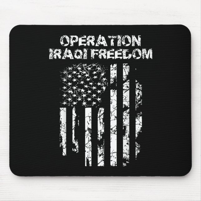 Operation Iraqi Freedom Combat Veteran  Mouse Mat (Front)