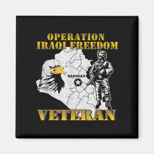 Operation Iraqi Freedom Oif Combat Veteran Vintage Magnet
