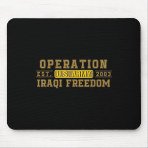 Operation Iraqi Freedom Oif Veteran Combat Us Flag Mouse Mat