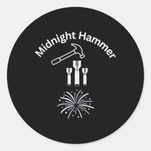 Operation Midnight Hammer And Fireworks We The Peo Classic Round Sticker