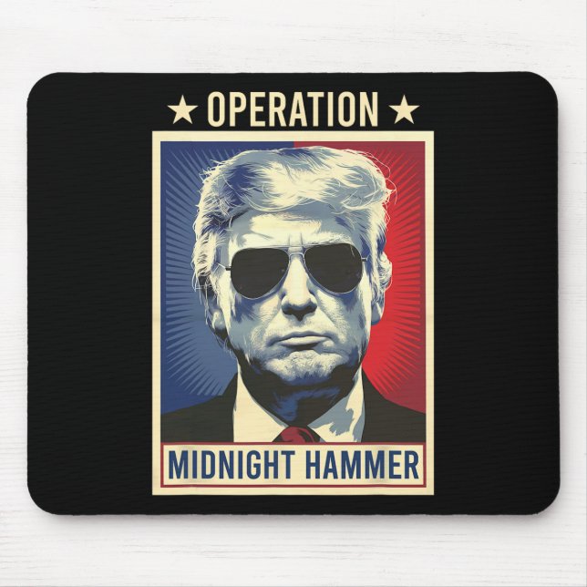 Operation Midnight Hammer Trump  Mouse Mat (Front)
