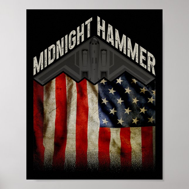 Operation Midnight Hammer - Usa Flag Midnight Hamm Poster (Front)