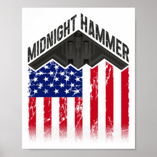 Operation Midnight Hammer - Usa Flag Midnight Hamm Poster
