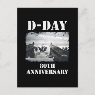 Operation Overlord 1944 D-Day 2024 Normandy Holiday Postcard