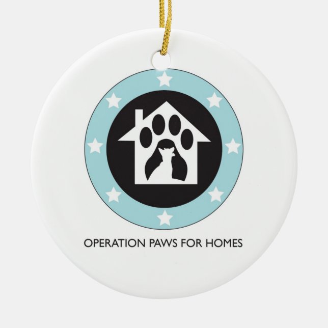 Operation Paws for Homes Dog Rescue - Ornament (Front)