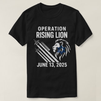 Operation Rising Lion 2025 | Israel-Iran Military T-Shirt