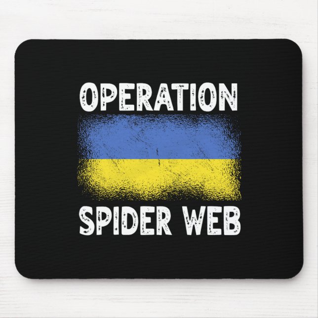 Operation Spider Web Ukraine Heroes Ukrainian Flag Mouse Mat (Front)