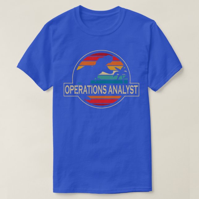 Operations Analyst Dinosaur T-Shirt (Design Front)
