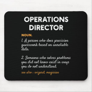 Operations Director Profession Funny Dictionary De Mouse Mat