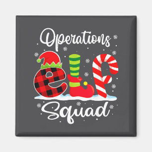 Operations Elf Squad Christmas Manager Matching X- Magnet