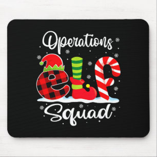 Operations Elf Squad Christmas Manager Matching X- Mouse Mat