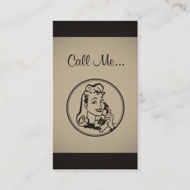 Operator Call Me Business Card (Front)